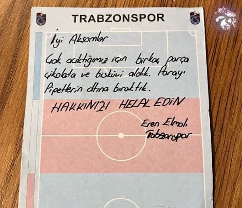 Trabzonsporlu futbolculardan örnek davranış