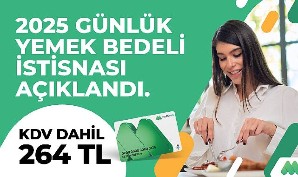 Çalışanların günlük yemek ücreti 2025'te yüzde 10 KDV dahil 264 TL olacak