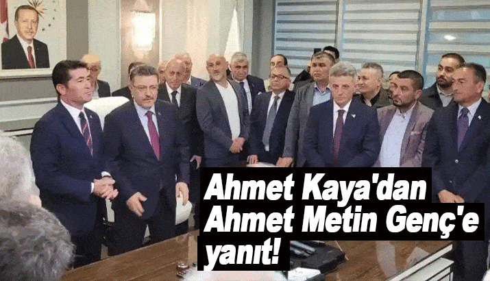 Ahmet Kaya'dan Ahmet Metin Genç'e yanıt!