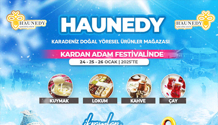 Ayder Kardan Adam Festivali’nde ikramlar Haunedy’den