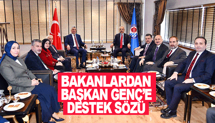 Bakanlardan Genç’e destek sözü