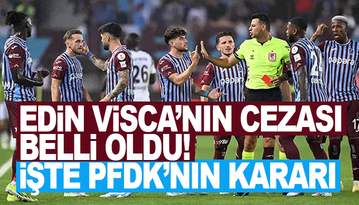 Edin Visca'nın cezası belli oldu! İşte PFDK'nın kararı