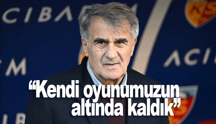 Şenol Güneş, maç sonrası açıklamalarda bulundu